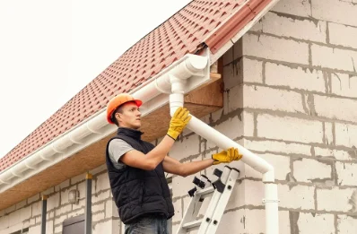 Pose et remplacement de gouttières à Franchesse